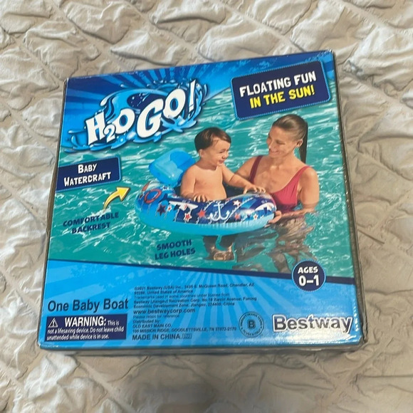 💰Bestway NWT H2O Go! Inflatable Baby Watercraft Baby Boat for Ages 0-1 - Picture 4 of 4